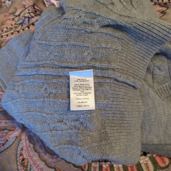 Talbots Gray Cable Knit Sweater - Picture 10 of 10